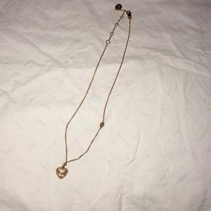 Juicy Couture Pave Heart Necklace